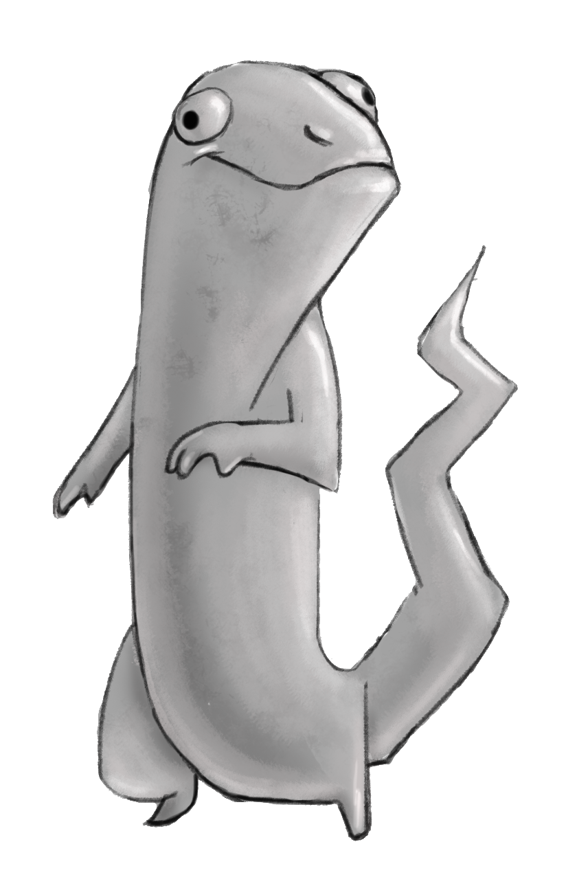 A goofy lizard