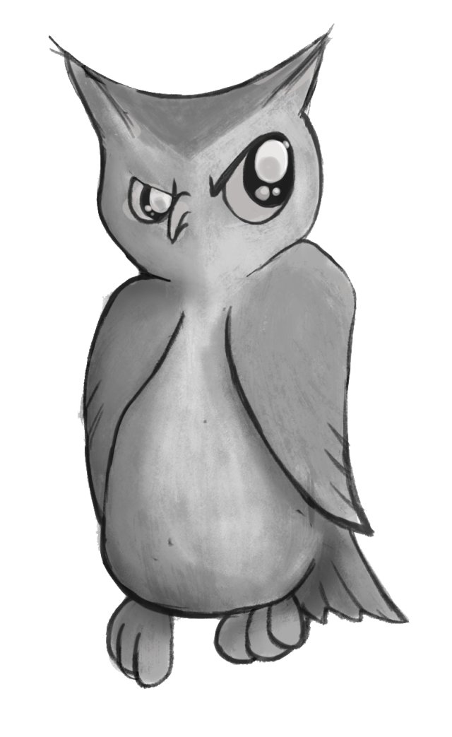 A suspicious owl