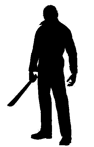 A man with a machete