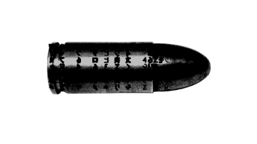 bullet, with code running around it